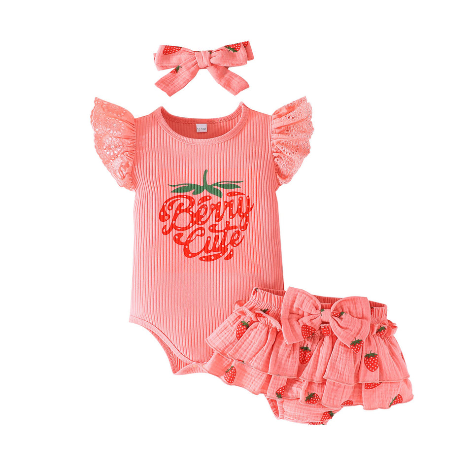 2Pcs Cute & Stylish Girls' Outfit Set