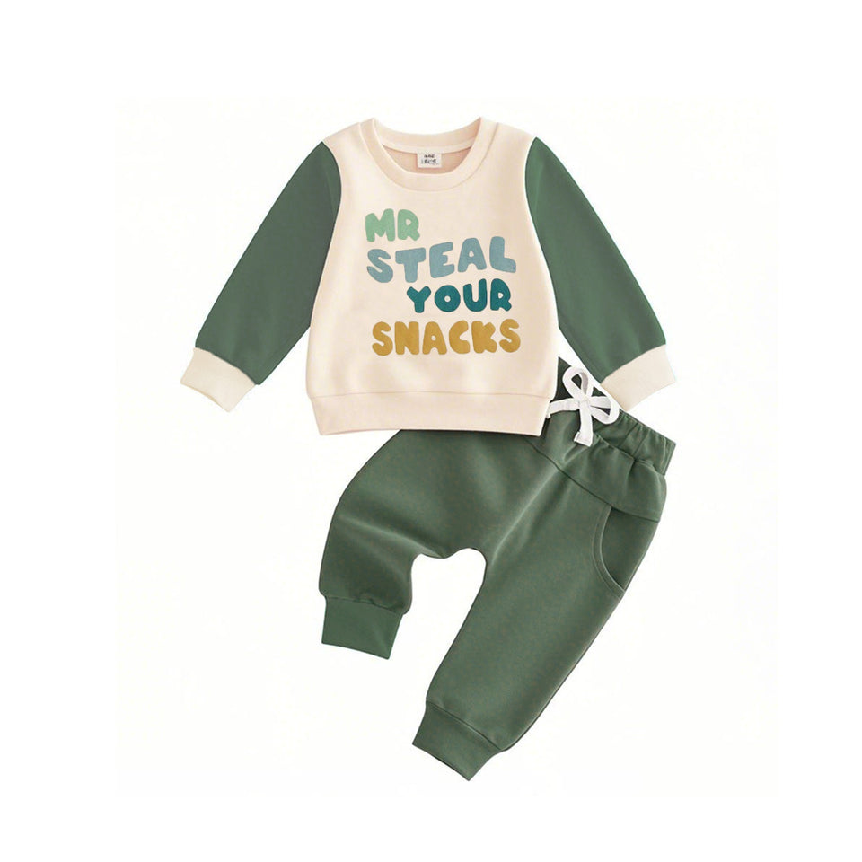 2Pcs Cute & Stylish Boys' Outfit Set