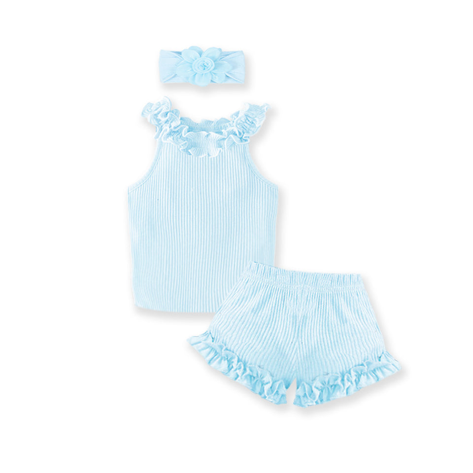 2Pcs Cute & Stylish Baby Girls' Outfit Set