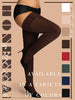 HONENNA Fleece Lined Thigh High Stockings, Stay Up Lace Top Opaque Winter Warm Tights for Women, medias térmicas mujer