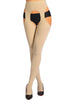 HONENNA Women's Suspender Tights Sexy Garter Belt Stockings High Waist Control Top Pantyhose