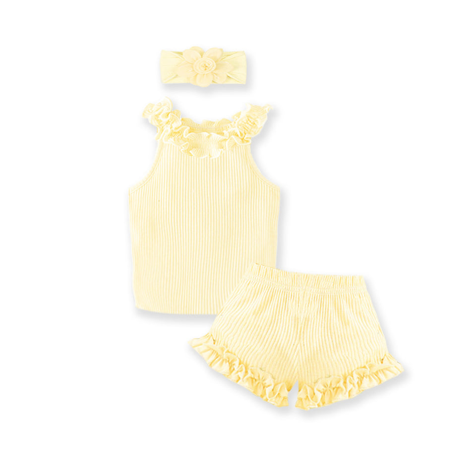 2Pcs Cute & Stylish Baby Girls' Outfit Set