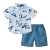 Boys Baby Short Sleeve Shirt and Shorts Set Comfortable and Breathable Summer Essentials Stylish and Cute