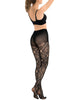 HONENNA Patterned Fishnets Tights Black Pantyhose Stockings for Women, 1-6 Pairs