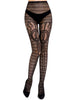 HONENNA Patterned Fishnets Tights Black Pantyhose Stockings for Women, 1-6 Pairs