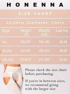 HONENNA Women's Suspender Tights Sexy Garter Belt Stockings High Waist Control Top Pantyhose