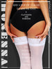 HONENNA Semi Sheer Stay Up Lingerie Thigh High Stockings Lace Top Size A-F