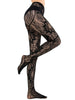 HONENNA Patterned Fishnets Tights Black Pantyhose Stockings for Women, 1-6 Pairs