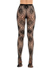 HONENNA Patterned Fishnets Tights Black Pantyhose Stockings for Women, 1-6 Pairs