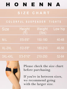 HONENNA Women's Suspender Tights Sexy Garter Belt Stockings High Waist Control Top Pantyhose