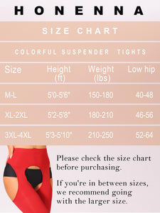 HONENNA Women's Suspender Tights Sexy Garter Belt Stockings High Waist Control Top Pantyhose