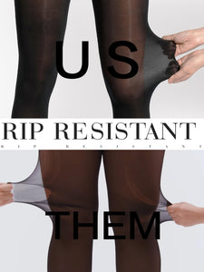 Unbelievable Durability Tights, Rip Resistant Pantyhose, 40D Semi Sheer High Waist T-Crotch Strong Tights for Women