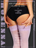 HONENNA Semi Sheer Stay Up Lingerie Thigh High Stockings Lace Top Size A-F