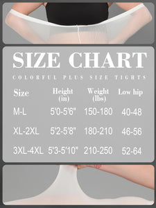 HONENNA Queen Plus Size Tights Semi Opaque Control Top High Waist Stockings Nylons Pantyhose for Women 1X 2X 3X 4X 5X 6X