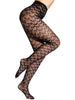 HONENNA Patterned Fishnets Tights Black Pantyhose Stockings for Women, 1-6 Pairs