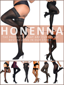 HONENNA Queen Plus Size 10X Strong Rhinestone Fishnet Stockings, Ultra Sparkly High Waist Tights for Women, Party Concert