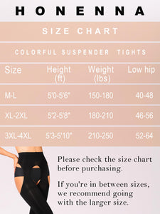 HONENNA Women's Suspender Tights Sexy Garter Belt Stockings High Waist Control Top Pantyhose