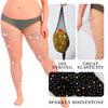 HONENNA Queen Plus Size 10X Strong Rhinestone Fishnet Stockings, Ultra Sparkly High Waist Tights for Women, Party Concert