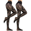 HONENNA Patterned Fishnets Tights Black Pantyhose Stockings for Women, 1-6 Pairs