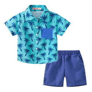 Boys Baby Short Sleeve Shirt and Shorts Set Comfortable and Breathable Summer Essentials Stylish and Cute